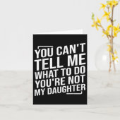 私に何をすべきかを指示しないで 私の娘ではないのだから カード (黄色い花)