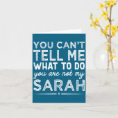 私に何をするか命令しないで あなたは私のサラじゃない カード (黄色い花)