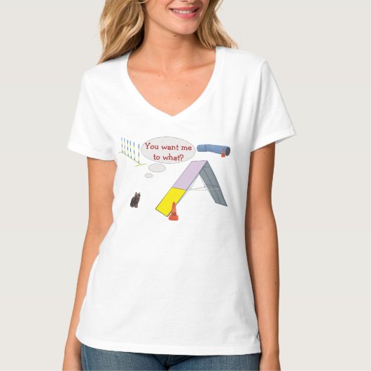 私に何を?ヨーキー Tシャツ (正面)