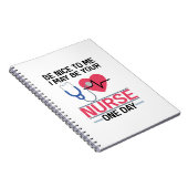 私に優しいかもしれない私はあなたのナース1日ナースセント ノートブック (右側)