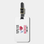 私に優しいかもしれない私はあなたのナース1日ナースセント ラゲッジタグ (正面縦)