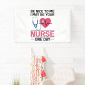 私に優しいかもしれない私はあなたのナース1日ナースセント 横断幕 (インサイチュ)
