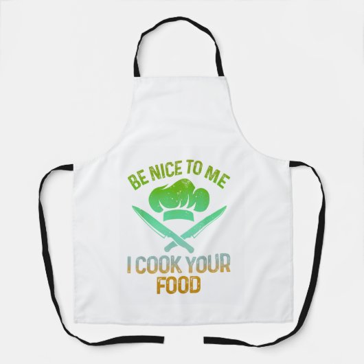 私に優しい私はあなたの食べ物を調理師 エプロン (正面)