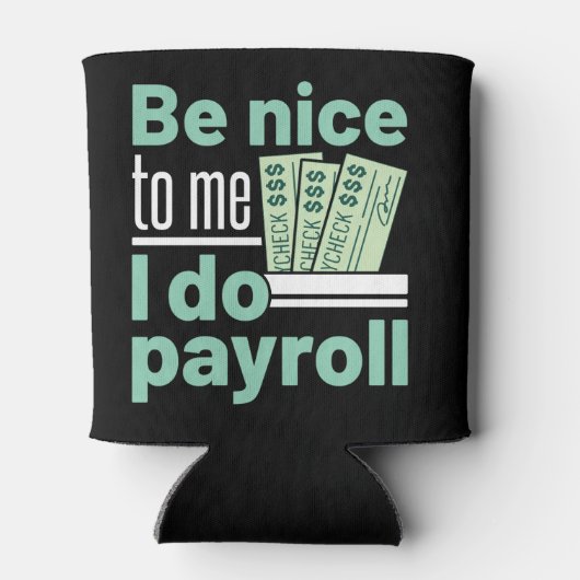 私に優しい私は給与の事務マネジャーおもしろいを行う 缶クーラー (裏面)