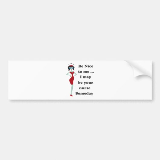 私に優しく バンパーステッカー (正面)