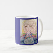 私に内部の平和ファンタジーの芸術のコーヒー・マグを与えて下さい コーヒーマグカップ (正面右)
