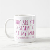 私に取り憑かれているの？ コーヒーマグカップ (左)