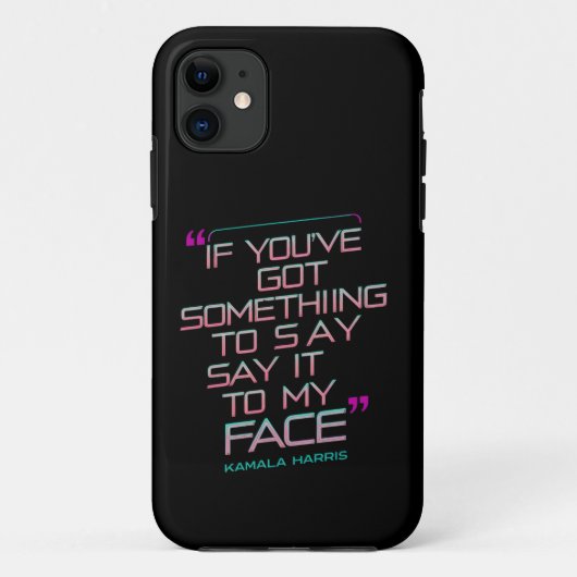 私に向かって言いたいことがあるなら直接言ってください  Case-Mate iPhoneケース (裏面)