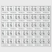 私に周期表を話さないで下さい ラッピングペーパー (フラット)