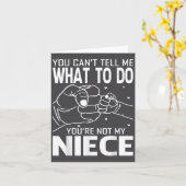 私に命令しないで あなたは私の姪じゃない カード (黄色い花)