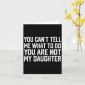 私に命令しないで あなたは私の娘じゃない カード (黄色い花)