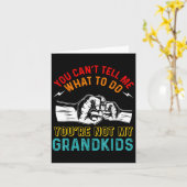 私に命令しないで あなたは私の祖父母じゃない カード (黄色い花)