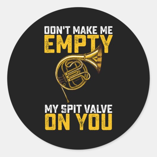 私に唾を吐くバルブを空にしないでくフランスのれ ラウンドシール (正面)