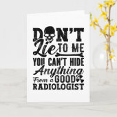 私に嘘をつくな技術者X線放射線技術 カード (黄色い花)