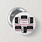 私に多数人格ボタンがあります 缶バッジ (正面&裏面)