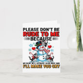 私に失礼な態度をとらないでください。だって私だって失礼に怒るからよ カード (正面)