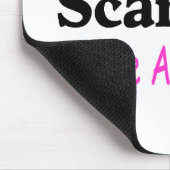 私に娘がいる私をおびえさせることができません マウスパッド (コーナー)