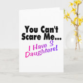 私に娘が3人もいるのを怖がらせちゃダメ カード (黄色い花)