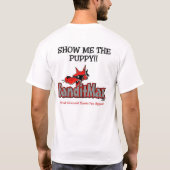 "私に子犬" - Banditmax.comを示して下さい Tシャツ (裏面)