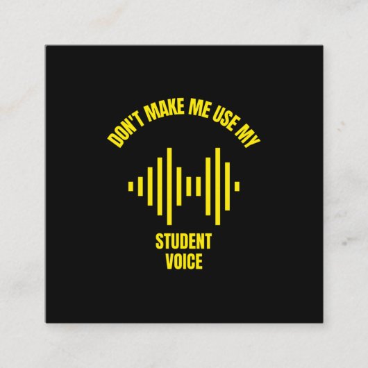 私に学生音声教育を使わせなおもしろいい コーリングカード (正面)