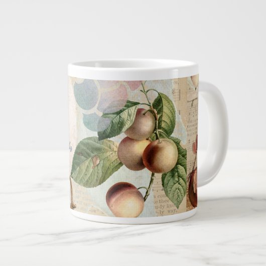 私に実りある信仰のアートジャーナルを遵守 ジャンボコーヒーマグカップ (正面右)