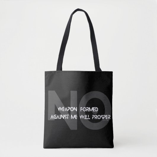 私に対して形成された武器は繁栄しない54:17 トートバッグ (正面)