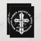 私に対して形成された武器は、信仰を得るものではない エンクロージャーカード (正面/裏面)