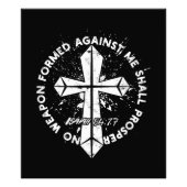 私に対して形成された武器は、信仰を得るものではない フォトプリント            (正面)