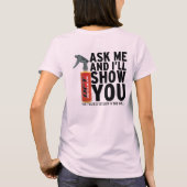 私に尋ねて下さい Tシャツ (裏面)