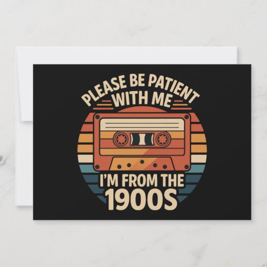 私に少しの辛抱を 1900年代から来ました 招待状 (正面)