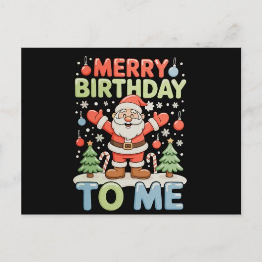 私に幸せな誕生日を クリスマス サンタ クロスマス ホリデー (正面)