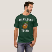 私に幸運を話すレプレおもしろいチョーンSt. Patricksの日 Tシャツ (正面フル)