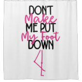 私に強く出るな - 面白いフクロミズナギドリ シャワーカーテン (正面)