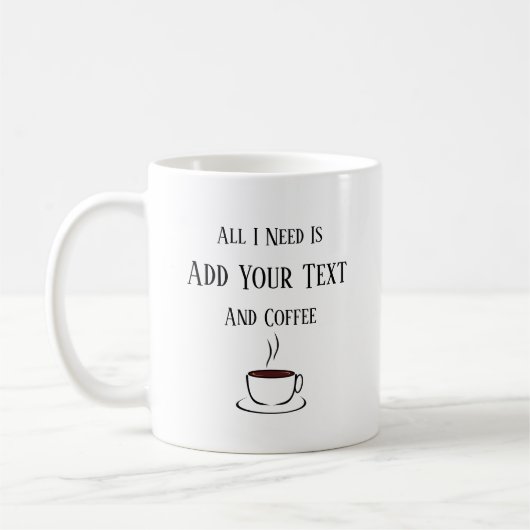 私に必要なのはあなたの言葉とコーヒー コーヒーマグカップ (左)