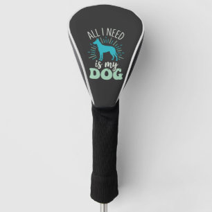 私に必要なのは愛犬だけ ゴルフヘッドカバー