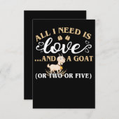 私に必要なのは、愛と山羊だけだ エンクロージャーカード (正面/裏面)