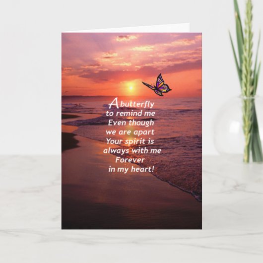 私に思い出させる蝶 カード (正面)