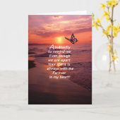 私に思い出させる蝶 カード (黄色い花)