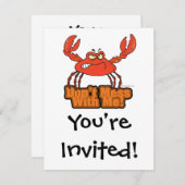 私に意地悪なカニを混ぜないで 招待状 (正面/裏面)