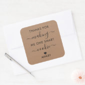 私に感謝していクッキーのラベルを一つ頭が切れる作るためにKraft スクエアシール (封筒)