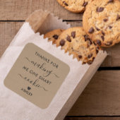 私に感謝していクッキーのラベルを一つ頭が切れる作るためにKraft スクエアシール