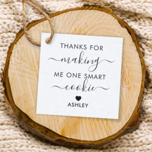 私に感謝していクッキーのラベルを一つ頭が切れる作るためにKraft フェイバータグ