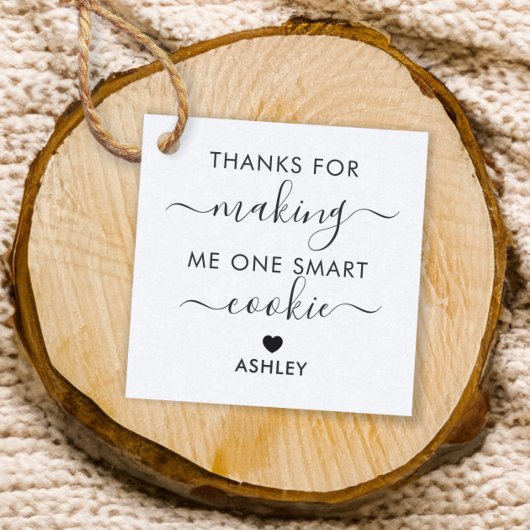 私に感謝していクッキーのラベルを一つ頭が切れる作るためにKraft フェイバータグ