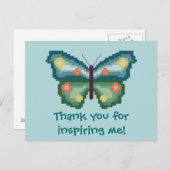私に感謝インスパイアする!バタフライハガキ ポストカード (正面/裏面)