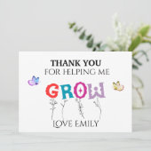 私に感謝救済成長先生感謝 サンキューカード (スタンド正面)