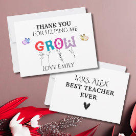 私に感謝救済成長先生感謝 サンキューカード