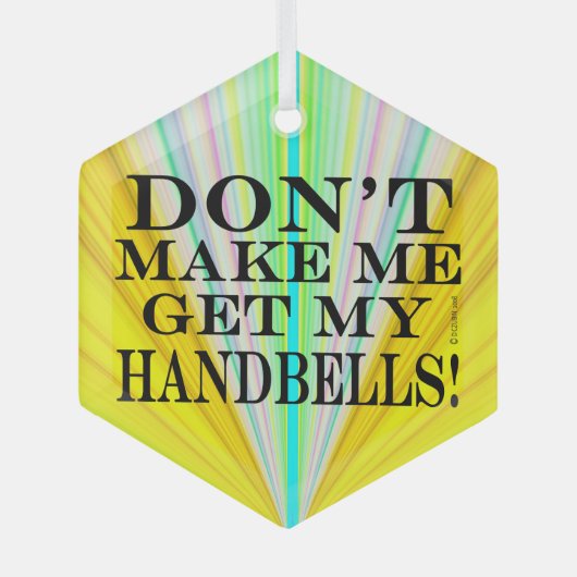 私に手を出させないで ガラスオーナメント (正面)