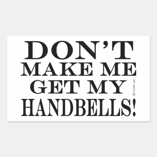 私に手を出させないで 長方形シール (正面)