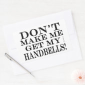 私に手を出させないで 長方形シール (封筒)