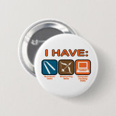 私に技術のナポレオンのダイナマイトがあります 缶バッジ (正面&裏面)